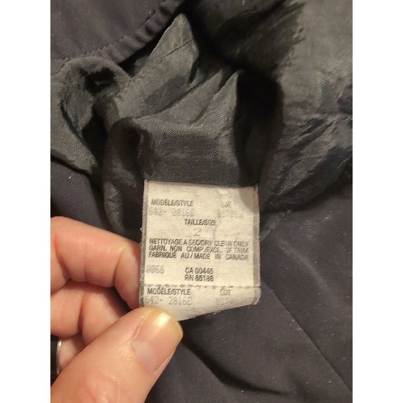 Louben Canada black zip up Jacket blazer top triacetate career womens Size 2 - Picture 5 of 7